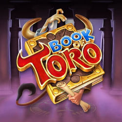 Das Book of Toro Logo mit Buch, Stierhörnern und Händen